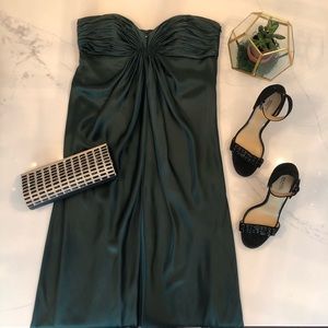 NWT long dark green prom bridesmaid ballgown dress
